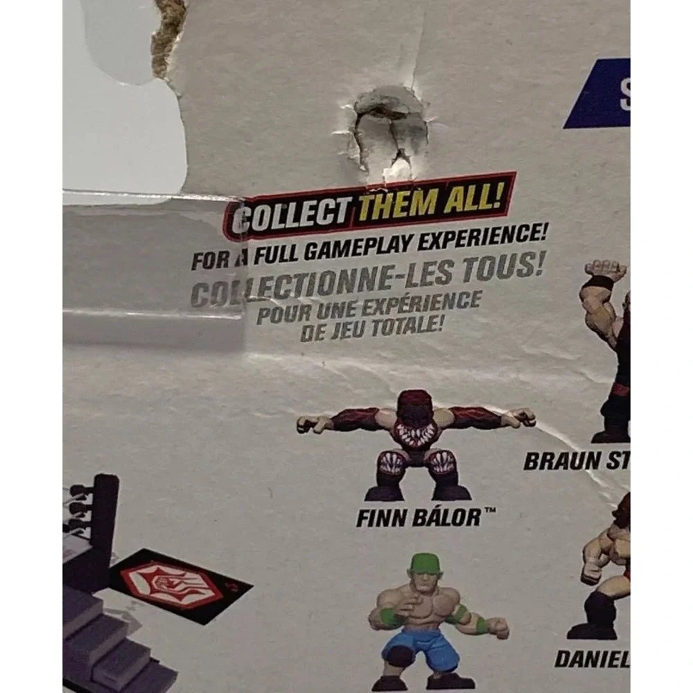 WWE MICRO MANIAX‎ SERIES 1 Finn Balor NEW RAW WRESTLEMANIA  Flyer box damage